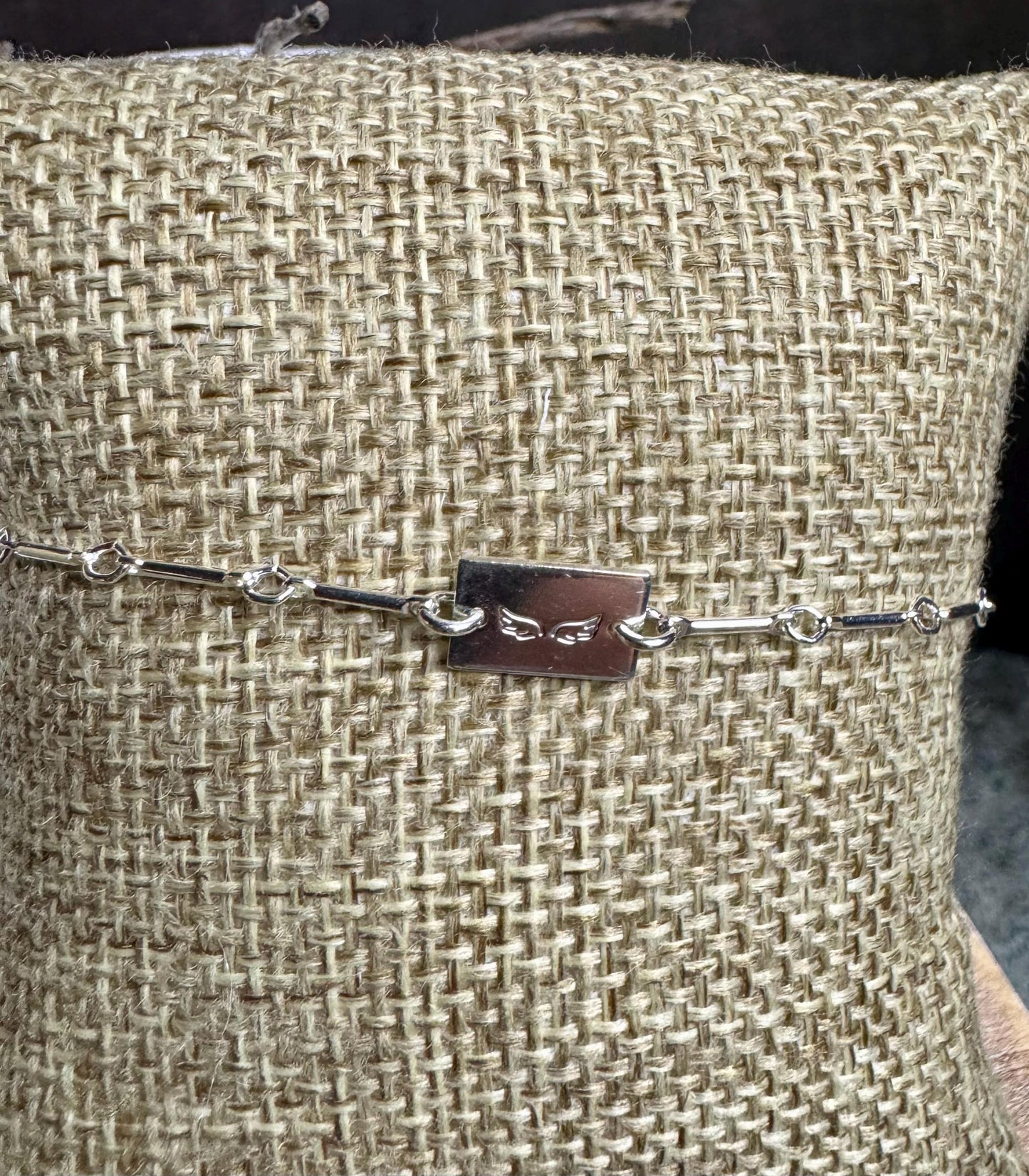 Sterling Silver Ankle Bracelet, Personalized Ankle Bracelet, Connector Anklet, Custom Jewelry, Gift for Her