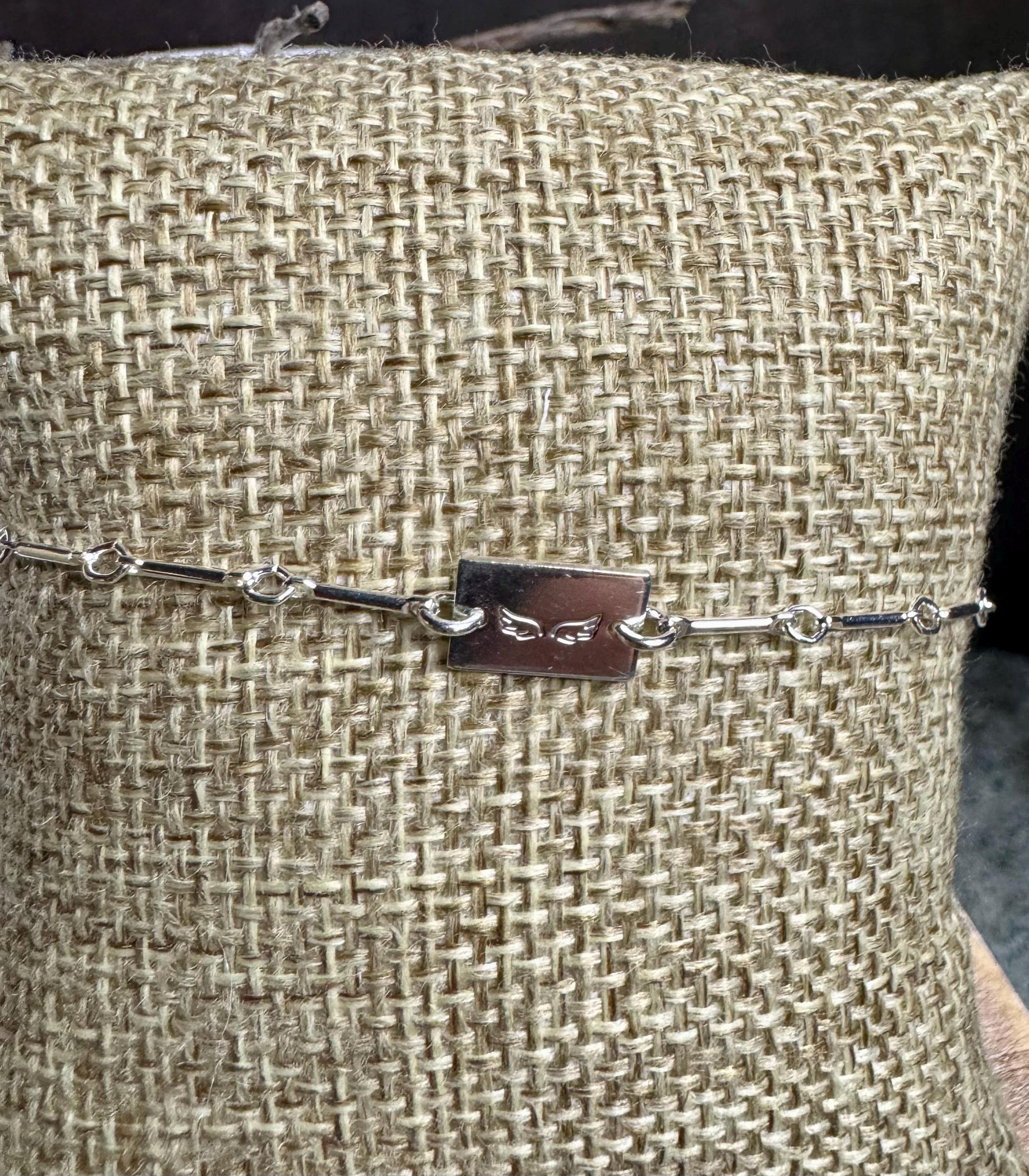 Sterling Silver Ankle Bracelet, Personalized Ankle Bracelet, Connector Anklet, Custom Jewelry, Gift for Her