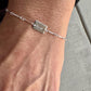 Sterling Silver Bracelet with charm, Personalized Connector Bracelet, Charm Bracelet, Custom Jewelry, Personalized Custom Bracelet, Gift