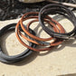 Multi leather wrap bracelet with bayonet closure/ wrap genuine leather bracelet