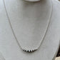 Navajo Pearl Necklace, Sterling Silver Necklace, Graduated Bar Necklace, Horizontal Necklace, Handmade Jewelry, Western Jewelry