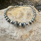 Navajo pearl bracelet / sterling silver beaded bracelet
