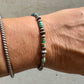 Navajo Pearl Bracelet with Kingman Blue Green Turquoise