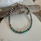 Navajo Pearl Bracelet with Kingman Blue Green Turquoise