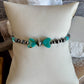 Navajo pearl bracelet with Kingman turquoise