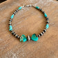 Navajo pearl bracelet with Kingman turquoise