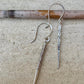 Modern French 20g front hook sterling silver ear wires / handmade ear wires / shiny or oxidized polished