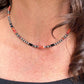 Navajo Pearl Gemstone Necklace, Onyx & Spiny Oyster, Sterling Silver Choker, Unique Gift, Authentic Native Necklace, Southwest Necklace