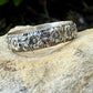 Sterling Silver Floral Ring Band, Handmade Ring, Nature Inspired Jewelry, Flower Ring, Sterling Silver Ring, Elegant Gift, Botanical Ring