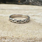 Sterling silver twist wire pattern ring band / twisted wire style ring band / handmade ring band