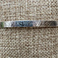 Flower doodle imprinted sterling silver cuff bracelet