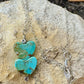 Turquoise Heart Pendant, Kingman Turquoise Necklace, Gemstone Jewelry, Boho Style, Southwestern Style, Gift for Her, Unique Pendant