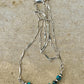 Sterling Silver Turquoise Navajo Pearl Bar Necklace, Bar Turquoise Necklace, Authentic Navajo Pearl Jewelry, Native American Jewelry Gift