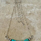 Navajo Pearl and Turquoise Bar Necklace, Sterling Silver Chain, Authentic Navajo Pearls and Turquoise, Turquoise Jewelry Gift