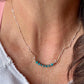 Sterling Silver Turquoise Navajo Pearl Bar Necklace, Bar Turquoise Necklace, Authentic Navajo Pearl Jewelry, Native American Jewelry Gift