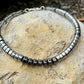 Hematite Sterling Silver Gemstone Bracelet, Hematite Beaded Bracelet, Silver Bracelet, Gemstone Jewelry, Gift Idea