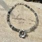 Black Tourmaline Rutilated Quartz bracelet / Tourmaline sterling silver gemstone bracelet