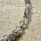 Black Tourmaline Rutilated Quartz bracelet / Tourmaline sterling silver gemstone bracelet