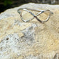 Infinity ring / 925 sterling silver handmade hammered infinity ring