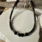 Black Onyx Bracelet with Hematite, Sterling Silver Beaded Bracelet, Gemstone Bracelet, Unisex Jewelry, Men's Bracelet, Gift Idea