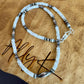 Navajo Pearl and Mother of Pearl with Hematite necklace, Sterling Silver Necklace, Gemstone Beaded Jewelry, Gemstone Beaded Choker