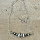 Navajo Pearl and White Turquoise Necklace, Sterling Cable Chain, Authentic Native Made Jewelry, Southwestern Style, Western necklace