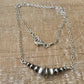 Navajo Pearl and White Turquoise Necklace, Sterling Cable Chain, Authentic Native Made Jewelry, Southwestern Style, Western necklace