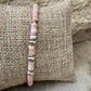 Pink Opal Bracelet, Sterling Silver Bracelet, Beaded Gemstone Bracelet, Opal Jewelry, Gift for Her, Elegant Trendy Accessory, Timeless Style