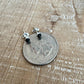 Black Onyx stud earrings / tiny sterling silver post earrings