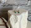 Turquoise Stud Earrings, Sterling Silver Post Earrings, Tiny Minimalist Earrings, Dainty Jewelry, Gift Idea