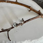 Flower sterling silver post earrings