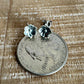 Flower sterling silver post earrings