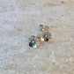 Flower sterling silver post earrings