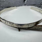 Angel wing stamped sterling silver hammered cuff bracelet