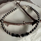 Navajo Pearl Bracelet with Black Onyx, Hematite Beaded Bracelet, Sterling Silver Bracelet, Gemstone Jewelry, Bracelet Gift