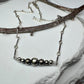 Navajo Pearl Ankle Bracelet, Bar Chain Anklet, Southwestern Style, Ankle Jewelry, Handmade Anklet