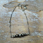 Navajo Pearl Ankle Bracelet, Bar Chain Anklet, Southwestern Style, Ankle Jewelry, Handmade Anklet
