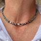 Turquoise and Navajo Pearl Necklace, Western Necklace, Sterling Silver Authentic Native Jewelry, Southwestern Necklace, Turquoise Jewelry