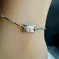 Sterling Silver Ankle Bracelet, Personalized Ankle Bracelet, Connector Anklet, Custom Jewelry, Gift for Her