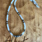 Navajo Pearl & Mother of Pearl Necklace, Gemstone Beaded Choker, Sterling Silver Necklace, Southwest Jewelry, Timeless Elegant Gift