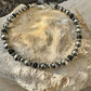 Navajo Pearl Bracelet with black onyx / sterling silver gemstone beaded bracelet