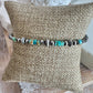 Navajo Pearl Bracelet with Kingman Blue Green Turquoise