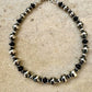 Navajo Pearl Bracelet with black onyx / sterling silver gemstone beaded bracelet
