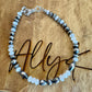 Navajo pearl bracelet with Mother of Pearl / sterling silver gemstone beaded bracelet