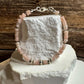 Pink Opal Bracelet, Sterling Silver Bracelet, Beaded Gemstone Bracelet, Opal Jewelry, Gift for Her, Elegant Trendy Accessory, Timeless Style