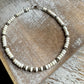 Navajo Pearl and White Turquoise Anklet, Navajo Pearl Ankle Bracelet, Beaded Ankle Jewelry, Southwestern Gift, Tribal Anklet