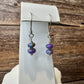 Spotted Mohave Purple Turquoise Earrings, Turquoise Jewelry, Gemstone Earrings, Purple Stone Earrings, Gift For Her