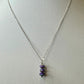Mohave Purple Turquoise Pendant Necklace, Sterling Silver Necklace, Gemstone Pendant, Beaded Necklace, Gift for Her, Unique Gift