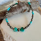 Navajo pearl bracelet with Kingman turquoise