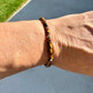 Tiger's eye sterling silver beaded / gemstone bracelet